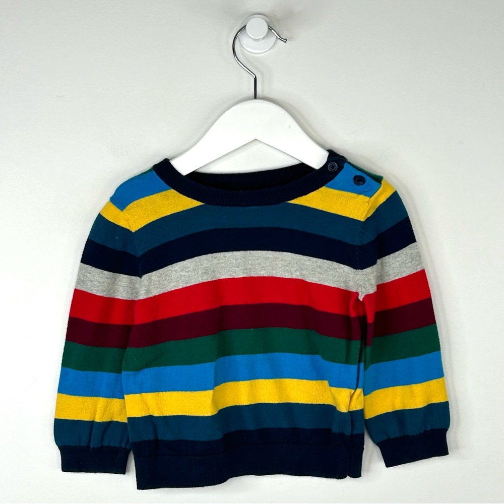 Baby Gap Rainbow Striped Sweater 18-24 Months - Picture 3 of 5